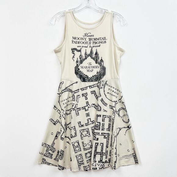 Hot Topic | Harry Potter 'The Marauder's Map'‎ Dress by Warner Bros Small - Picture 3 of 8